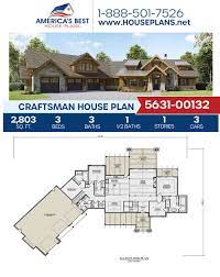 House Plan 5631 00132 Craftsman Plan 2 803 Square Feet 3 Bedrooms 3 5 Bathrooms Craftsman House Plans Craftsman House Plan House Plans