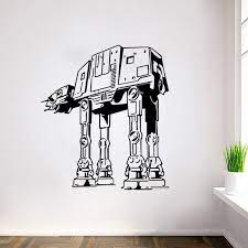 removable diy 3d stereo star wars robot decorative wall sticker star wars wall sticker star wars wall art diy wall decals