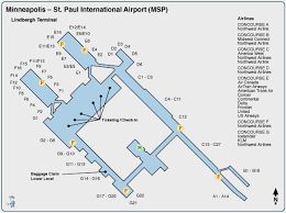 Map Of Msp Airport Minneapolis Airport Terminal Click On