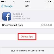 Logging back in is very quick, and you will have cut down on the cache size. Delete And Re Install Facebook App To Free Up Iphone Storage Space