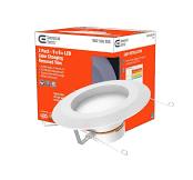 Commercial Electric 6 in. Matte White Integrated LED Recessed Trim 5-Ways  (2-Pack)