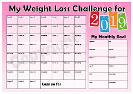 Weight Loss Challenge 2019 Chart Weight Watchers