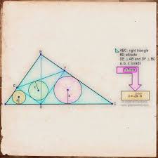 Sketch Of Problem 20 Using Mobile Apps Right Triangle Altitude Perpendiculars Inradii Similarity Math About Me Maths Solutions Geometry Problems