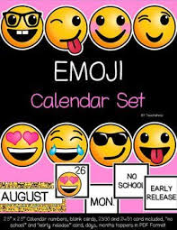 Emoji Calendar Set Classroom Decor Emoji Classroom Emoji Classroom Theme Emoji Classroom Decor