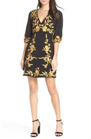 Melia Embroidered Cocktail Dress Main Color Black Hone Embroidered Cocktail Dress Dresses Nordstrom Dresses