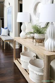 2019 Home Goals Coastal Decorating Living Room Living Room Console Entryway Console Table