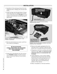 Adjust the way you sleep: Installation Select Comfort Precision Comfort Adjustable Foundation User Manual Page 8 28