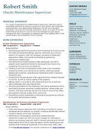 Your working experience and skills plus our functional resume builder. Maintenance Supervisor Resume Samples Qwikresume