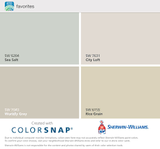 Sherwin Williams Favorite Colors Sea Salt City Loft Worldly Gray And Rice Grain Sherwin Williams Paint Colors Yellow Paint Colors Favorite Paint Colors