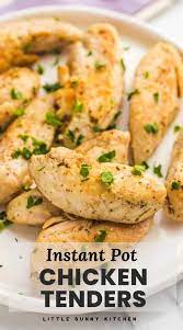 Pour the thin liquid into the liner of the instant pot. Instant Pot Chicken Tenders Recipe Little Sunny Kitchen