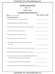Use this worksheet to practice past simple using regular and irregular verbs and also to widen your knowledge in science and art. Cbse Class 4 Science Worksheet Adaptations How Plants Survive Pdf Environmental Design Plants