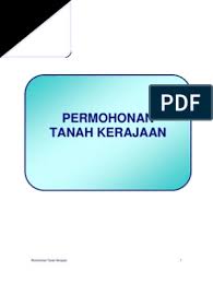 Senarai semak permohonan perintah jualan (seksyen 260 ktn 1965 ). A Permohonantanahkerajaan