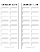 We've designed a variety of printable versions on this page specifically for people who like to use paper lists while they're shopping. Blank Grocery Lists