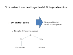 Traducción de sus partes constituyentes en inglés. Gramatica De Estructura Constituyentes I Parte Ii Ppt Descargar