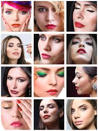 bright makeup beauty fashion concept