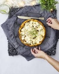 Quiche Sans Pate Aux Patates Douces Panais Champignons Et Pata Negra Delices Pastinaak Zoete Aardappelen Quiche