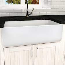 You can find stainless steel apron front sinks for much less. Alcoa Fireclay Smooth 31 L X 19 W Farmhouse Kitchen Sink In 2020 Farmhouse Sink Kitchen Farmhouse Sink Sink