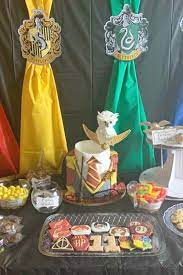 Harry Potter Birthday Party Ideas Photo 1 Of 22 Harry Potter Theme Party Harry Potter Birthday Harry Potter Birthday Party