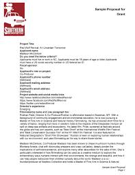 Project proposal cover letter for grant proposal sample. 40 Grant Proposal Templates Nsf Non Profit Research á… Templatelab