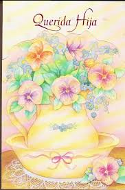 Happy Birthday Quotes In Spanish For Grandma Spanish Birthday Greeting Card Dear Daughter With Much Love Primor Birthda Birthday Wishes Greeting Cards Birthday Greeting Cards Birthday Wishes Greetings