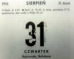 31.08.2021 solidarność · 41 lat temu, 31 sierpnia 1980 r., w polsce doszło do jednego z najbardziej . 31 Sierpnia 1944 Tropiciele Historii