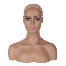 Amazon.com: Realistic Female Mannequin Head with Shoulder Display Manikin  Head Bust for Wigs,Makeup,Beauty Accessories Displaying : Arts, Crafts &  Sewing