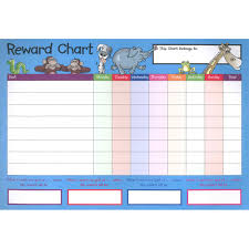 12 A4 Reward Charts And Sticker Bundles Kids Stationery At The Works