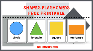 Pdf download are printable alphabet flashcards Shapes Flashcards Free Printable The Teaching Aunt
