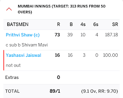 The promising prithvi shaw says he had started worrying about his technique after being dropped in australia before roaring back to form shaw, 21, was dropped after his twin failures in the opening test at adelaide last december. Prithvi Shaw Continues His Hot Run Of Form In The Vijay Hazare Trophy Finals Too 73 39 Cricket