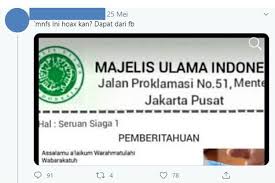 Hoaks Mui Keluarkan Surat Imbauan Penolakan Rapid Test Covid 19 Halaman All Kompas Com