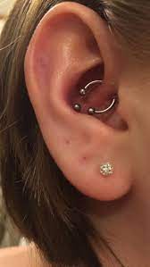 My Daith And Conch Piercings Types Of Ear Piercings Ear Piercings Upper Ear Piercing