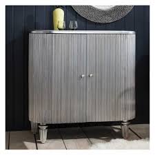 Whether vintage, modern or retro our range of sideboards and drinks cabinets combine the practical and the stylish, providing both a storage solution and a decor statement to your home. Retro Modern 2 Door Large Drinks Cabinet Silver Finish Mirrored Back Panel 97 X 41 X