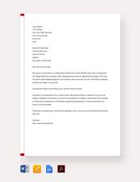 11 Sample College Application Letters Pdf Doc College Acceptance Letter Application Letters College Application
