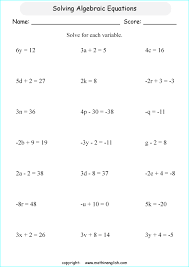 Image Result For Finding The Variable Worksheets Worksheets Algebra Equations Solving Algebraic Equations