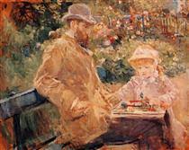 Edouard manet | the monet family in their garden at argenteuil | the metropolitan museum of art. The Monet Family In Their Garden At Argenteuil 1874 Edouard Manet Wikiart Org