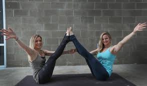 Houston Chronicle Yoga Challenge Day 10 Boat Yoga Challenge Yoga Partner Yoga