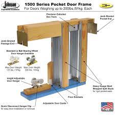= 36 + 2 x 84 + 1 = 38 x 85. 1500 Johnson Pocket Door Knock Down Frames 2x4 Wall
