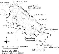 Bathymetry Of Lake Titicaca This Map Was Created Using