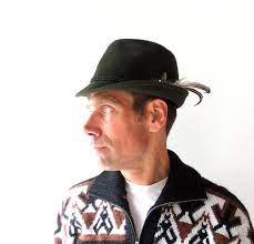 Vintage Tyrolean Hat Alpine Hat Kitzbuhel Tirol Charm Oktoberfest Hat Size 57 Hats Vintage Vintage Men Vintage