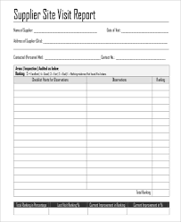 Customer Site Visit Report Template 7 Templates Example Templates Example In 2021 Report Template Templates Report Writing