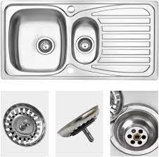 Franke kitchen sink dimension 2yamaha com. Waste Stopper Plug For Uk Kitchen Sink Plug Basket Plug Replacement Dewinner F005 Stainless Steel Strainer Diameter 78mm 2pack Kitchen Bath Fixtures Diy Tools Umoonproductions Com