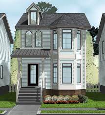 Plan 62557dj Narrow Lot Townhouse In 2021 Townhouse Exterior Victorian House Plans Narrow Lot House Plans