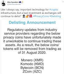 Buying cryptocurrency doesn't need to be complicated. Australian Exchanges Delist Privacy Coins Amid Chainalysis Integration