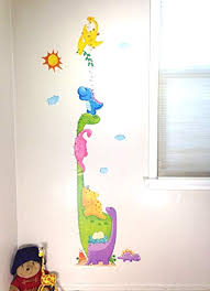 Kids Room Wall Decal Growth Chart Dinosaur