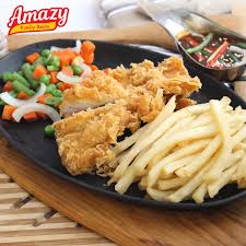 Apakah steak ayam tak beda dengan steak daging? Amazy Chicken Steak Magfood Amazy