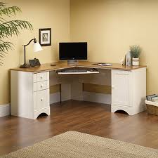 It's time to get to work with this computer desk from the harbor view collection. Harbor View Corner Computer Desk 403793 Sauder Sauder Woodworking