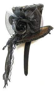 Amazon Com Ladies Brown Velvet Ornate Steampunk Mini Top Hat Headband Clothing Fancy Hats Mini Top Hat Steampunk Hat