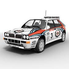 Lancia Delta Rallycar 3d Model Lancia Delta Rally Car Hatchback Cars