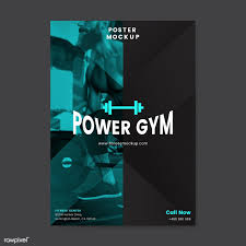 Power Gym Promotional Poster Vector Free Image By Rawpixel Com Manotang Gym Poster Gym Vector Free