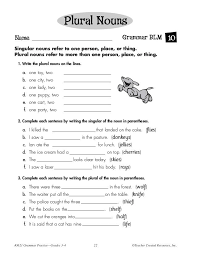 Grammar Practice Grade 3 4 Grammar Practice Plurals English Grammar Book